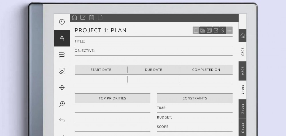 reMarkable Project Planner