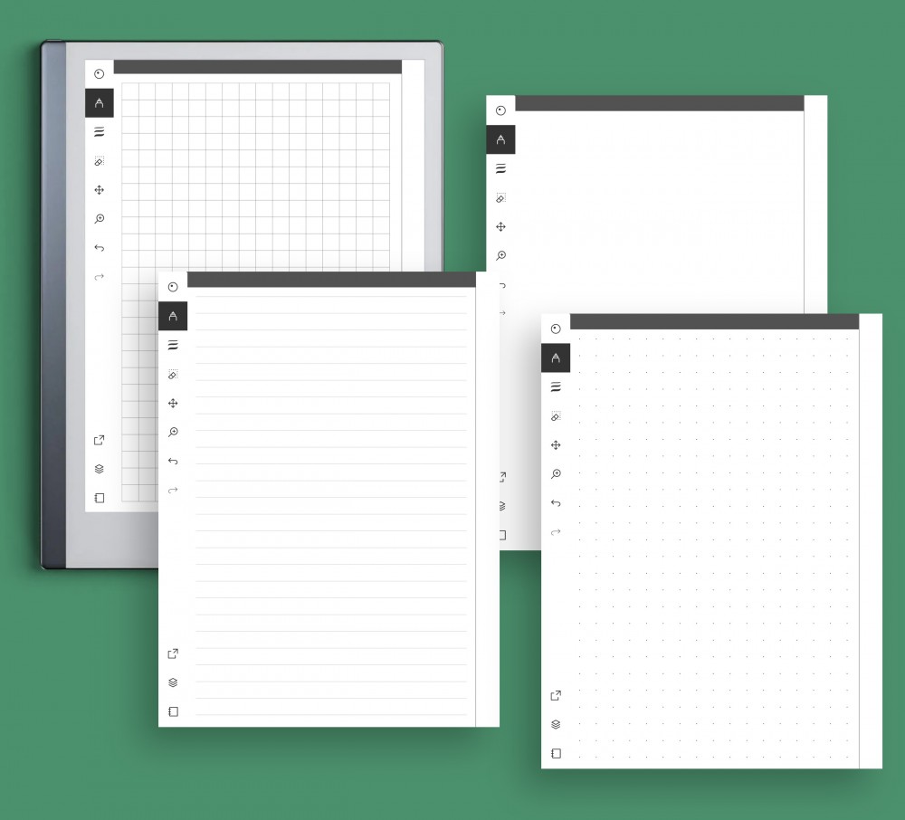 Dot Grid/Ruled/Graph Paper Template for reMarkable