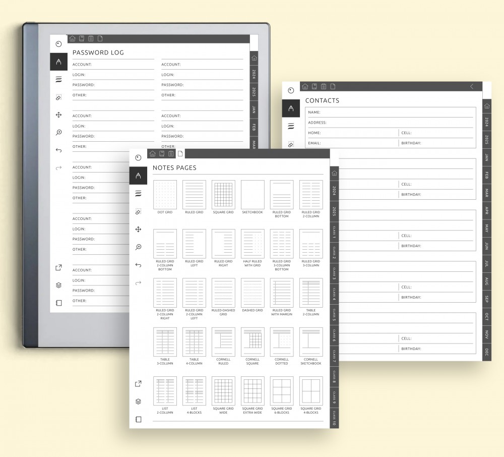 Enhance Your Digital Note-Taking Experience Template for reMarkable