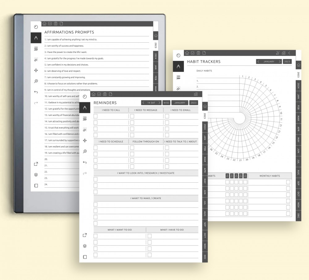 reMarkable2 2024 Productivity Planner — Planning Atlas