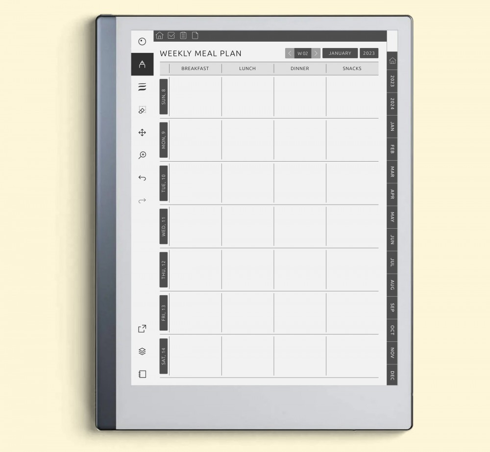 Remarkable 2 Minimalist Bundle 2024 Digital Planner / Journal