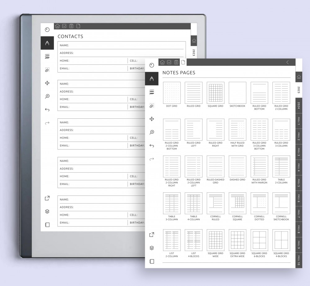 Customize Your Note Taking Experience Template for reMarkable