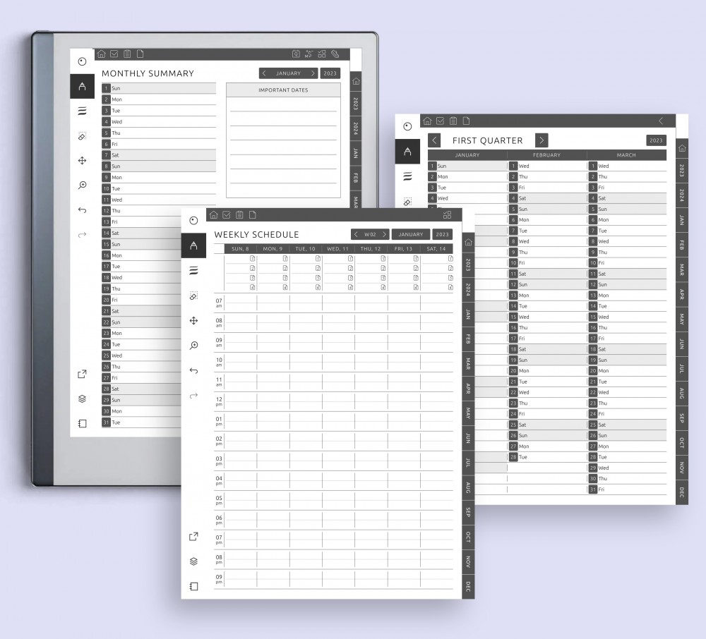 Revamp Your Scheduling with Our Customizable Planner Template for reMarkable