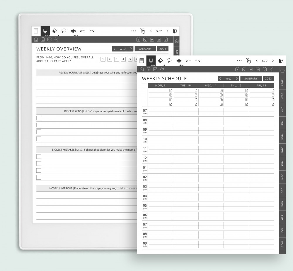 Supenote Business Meeting Notes 2023 & 2024: Get Your Planner Template PDF