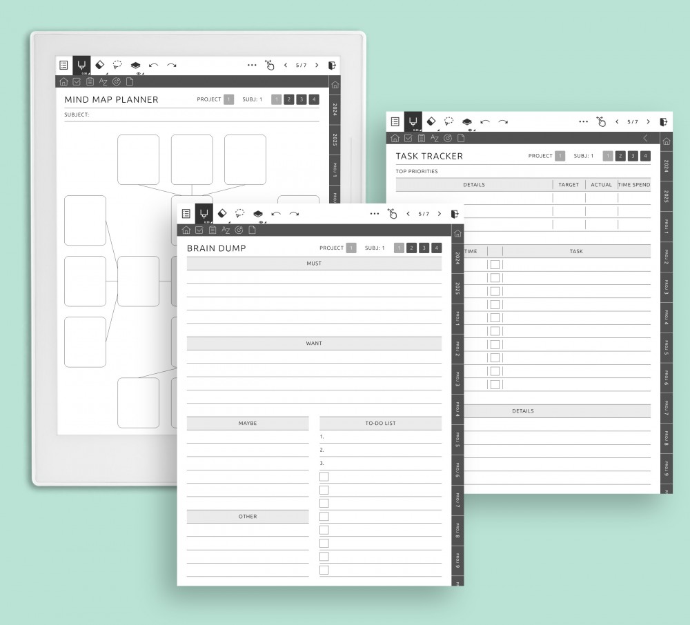 Tailor Your Project Pages to Perfection Template for Supernote