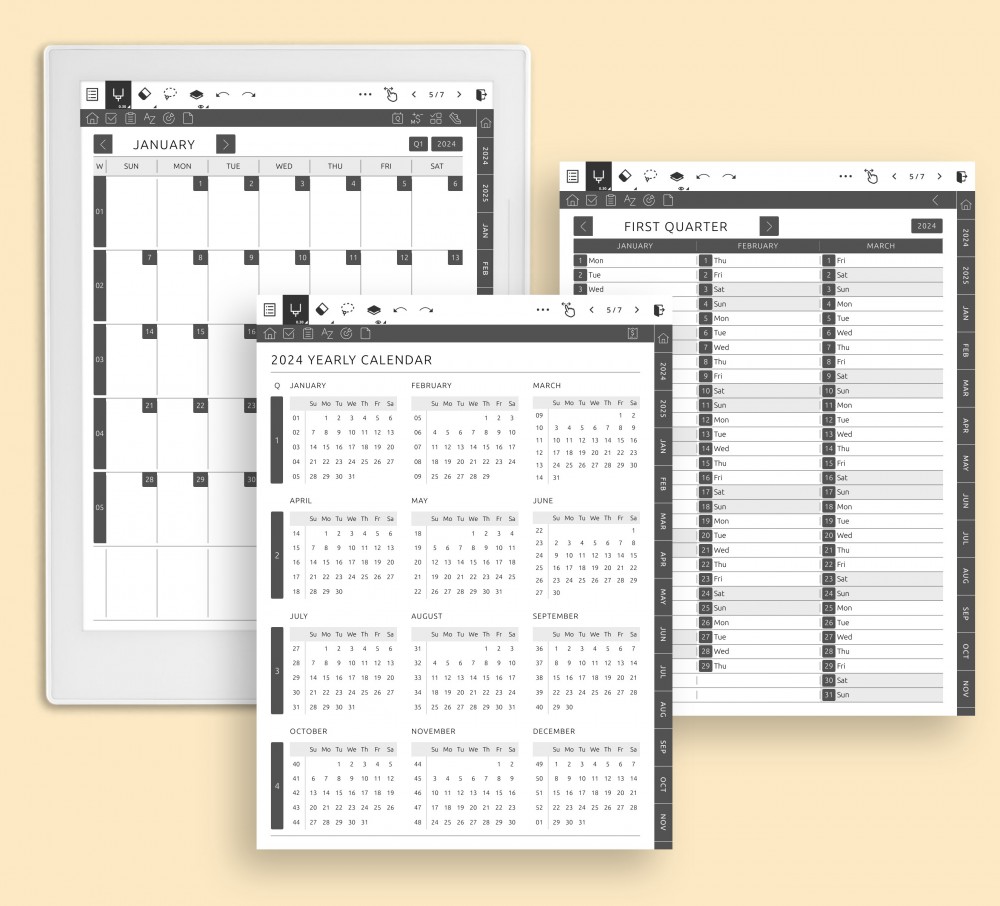 Master Your Planning and Scheduling Template for Supernote