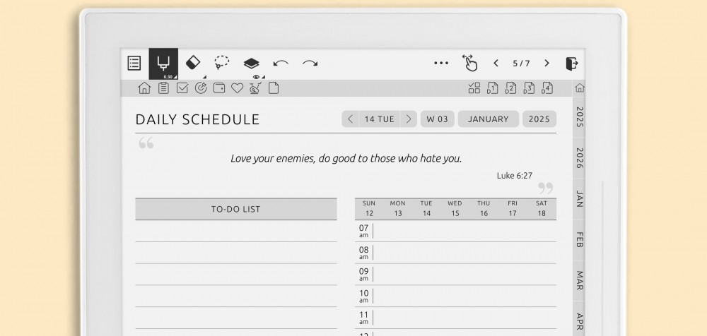 Christian Planner for Supernote