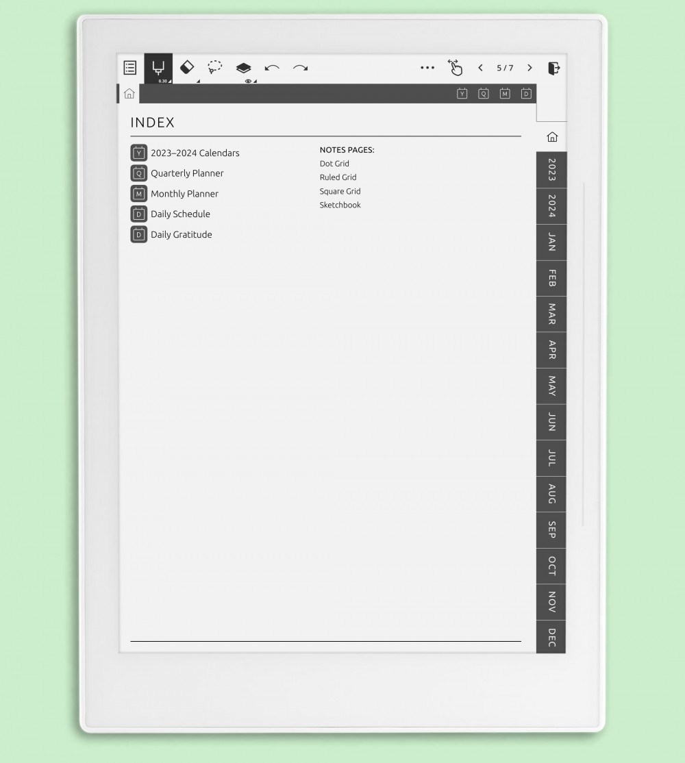 Supernote Daily Planner 2023 2024: Get Your Planner Template PDF Supernote Daily Planner 2023 2024: Get Your Planner Template PDF
