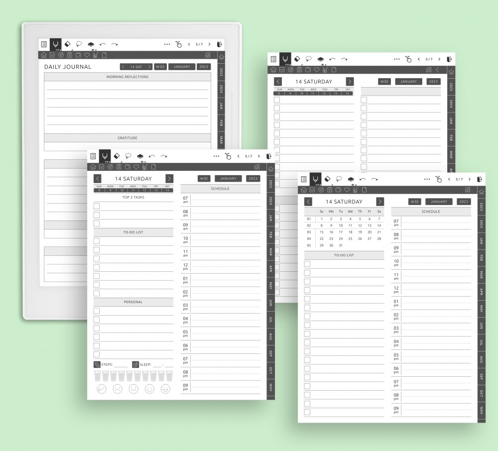 Unleash Your Daily Productivity: Harness the Power of Our Customizable Daily Planner Template for Supernote