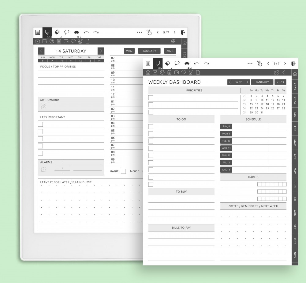 Create Your Perfect Planner: Customizable Templates for Your Lifestyle Template for Supernote