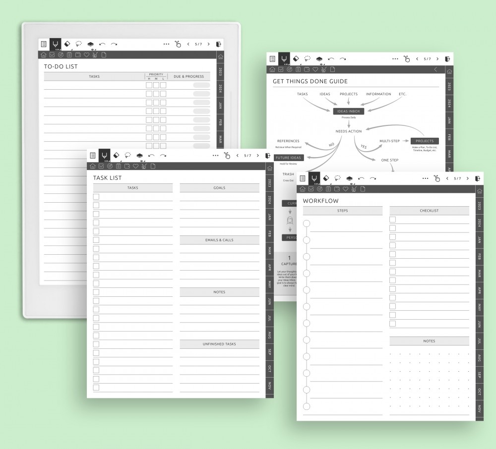 Supercharge Your Productivity: Take Command of Your Tasks Template for Supernote