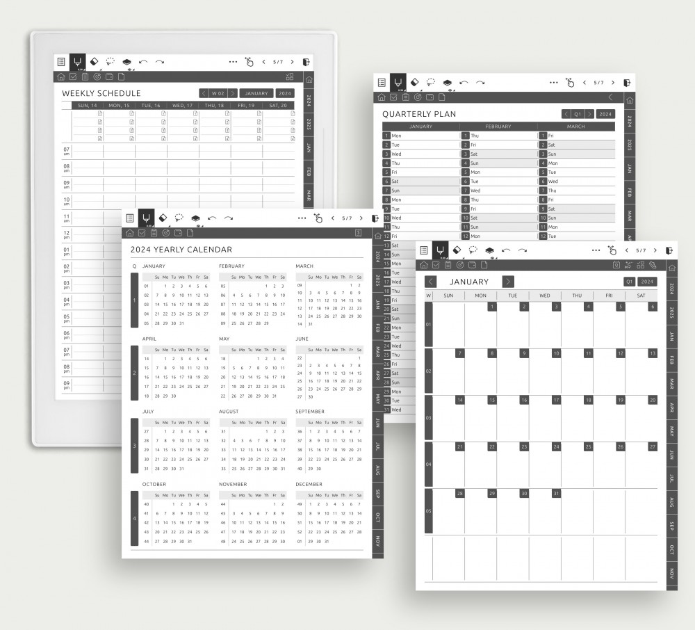Maximize Your Calendar Control: Streamline Appointment Management Template for Supernote