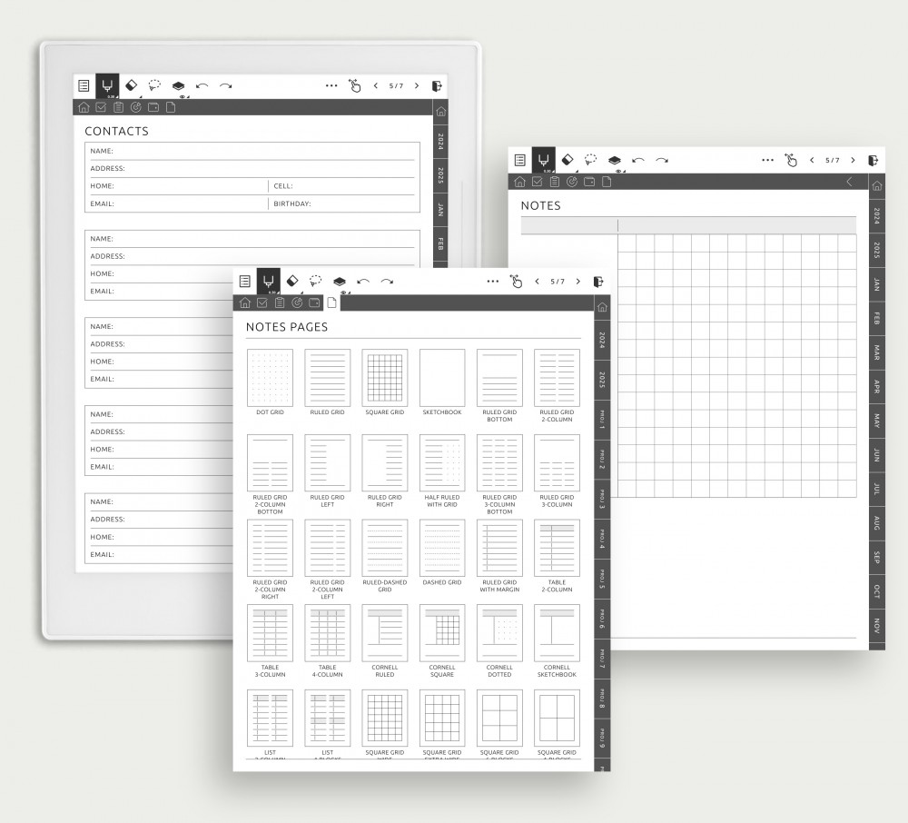 Personalize Your Note-Taking Experience with Our Diverse Templates Template for Supernote
