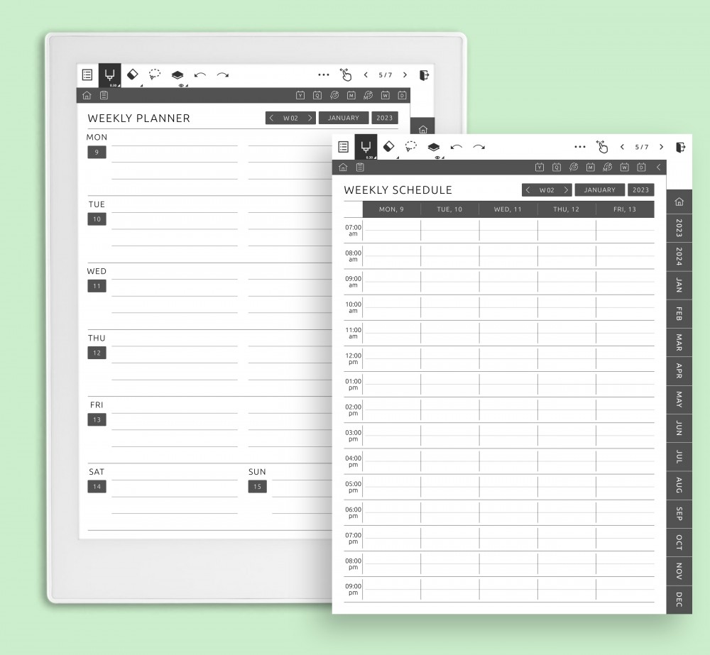 Supernote Teacher Planner 2023 & 2024 Get Your Planner Template PDF