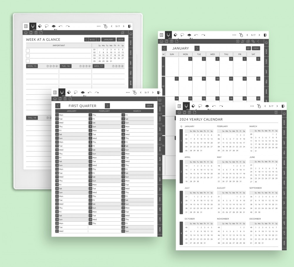 Elevate Your Scheduling with the Supernote Teacher Planner Template for Supernote