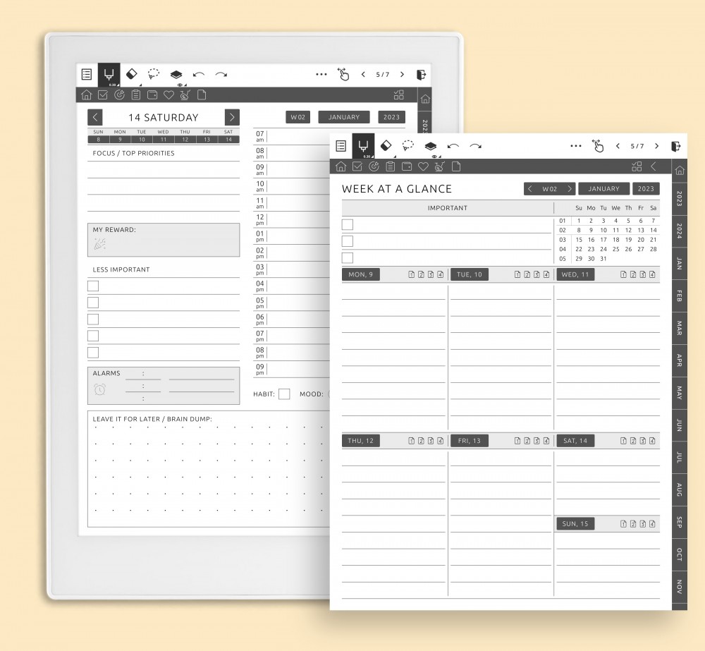 Supernote Ultimate Planner 2024 & 2025 Get Your Planner Template PDF