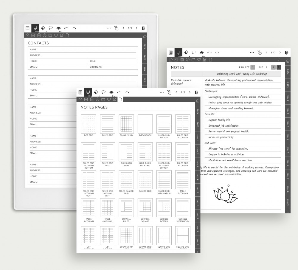 Unleash Your Creativity: Customize Your Note-Taking Experience with Our Versatile Templates Template for Supernote