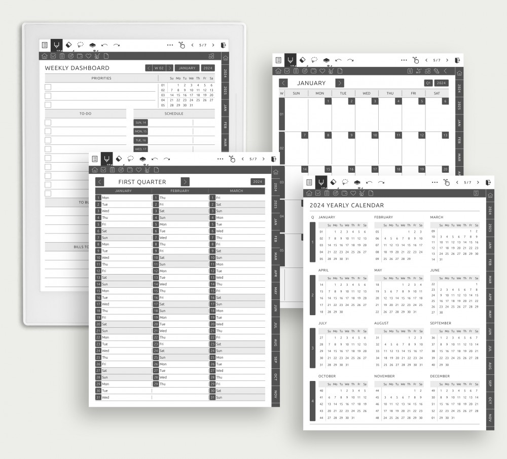 Effortless Appointment and Event Management Template for Supernote