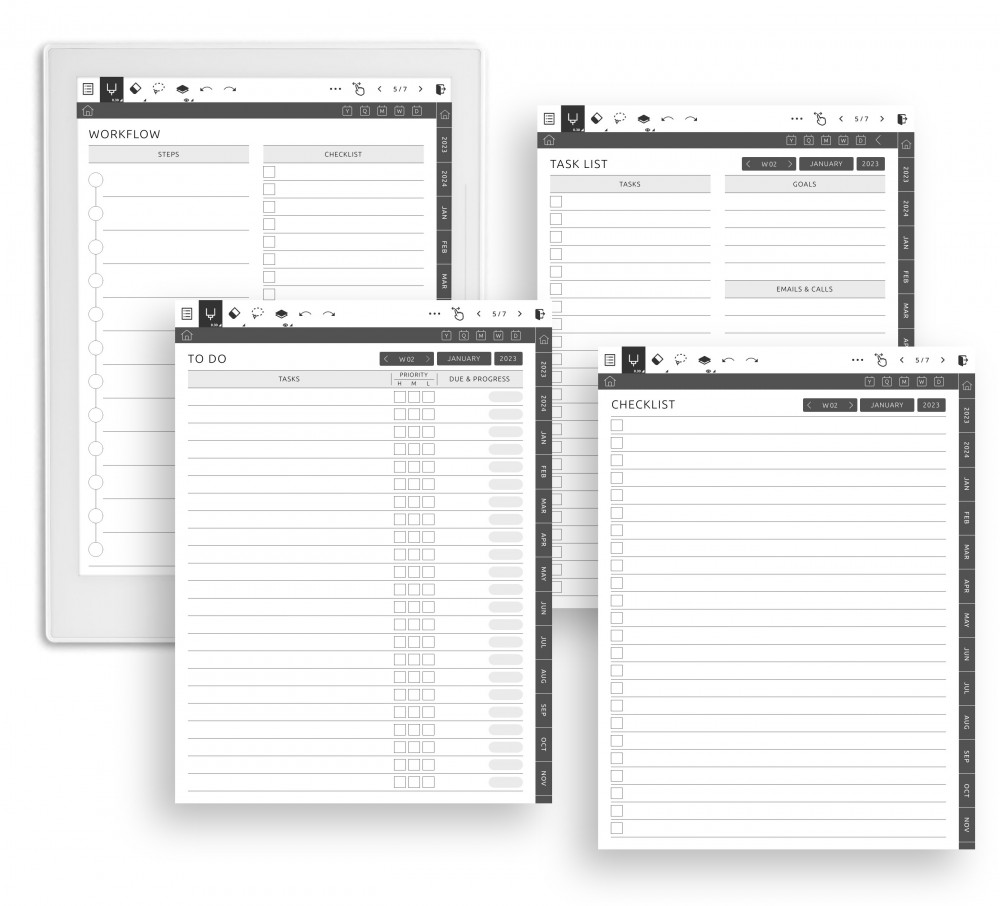 Pages for Everyday Use Template for Supernote