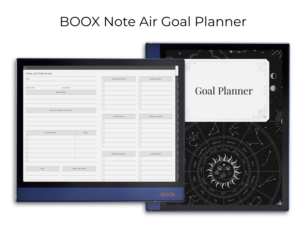 BOOX Note Air Goal Planner