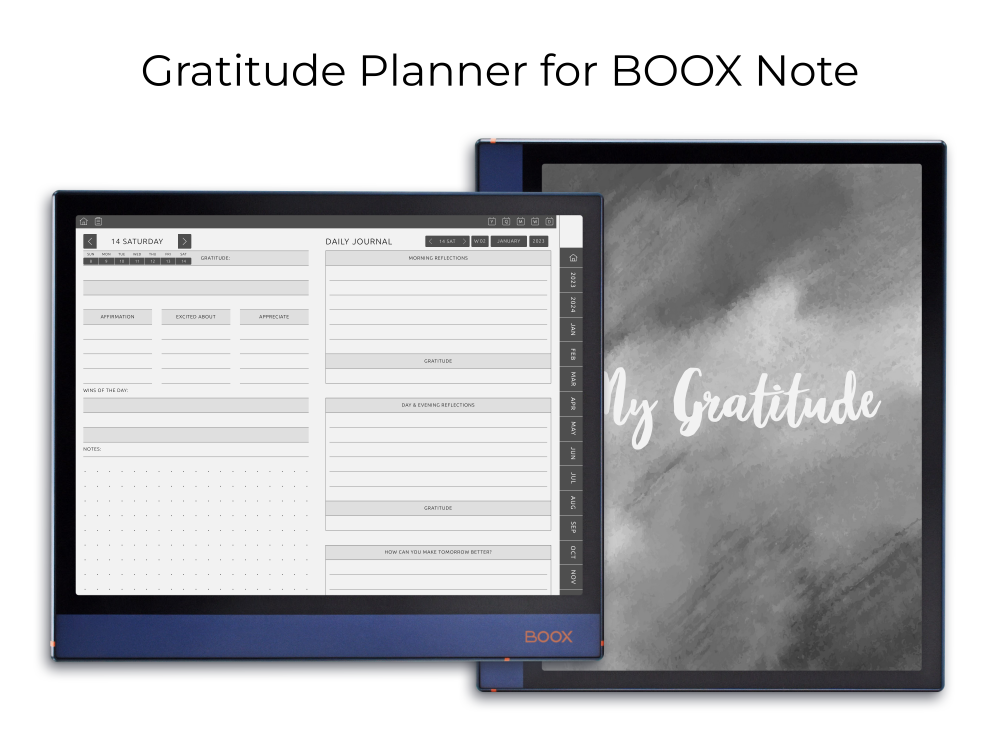 BOOX Note Gratitude Planner