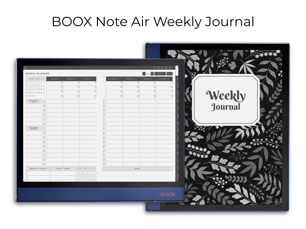 BOOX Note Weekly Journal