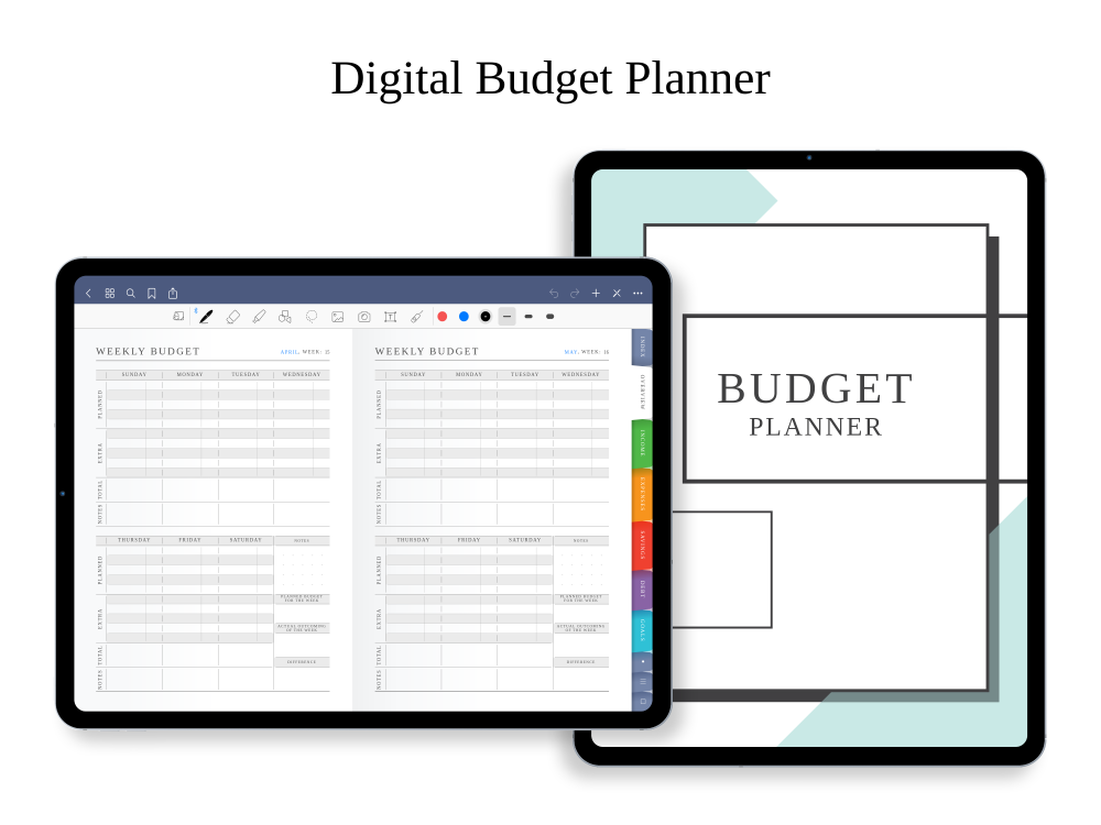 Digital Budget Planner for GoodNotes, Notability, Noteshelf