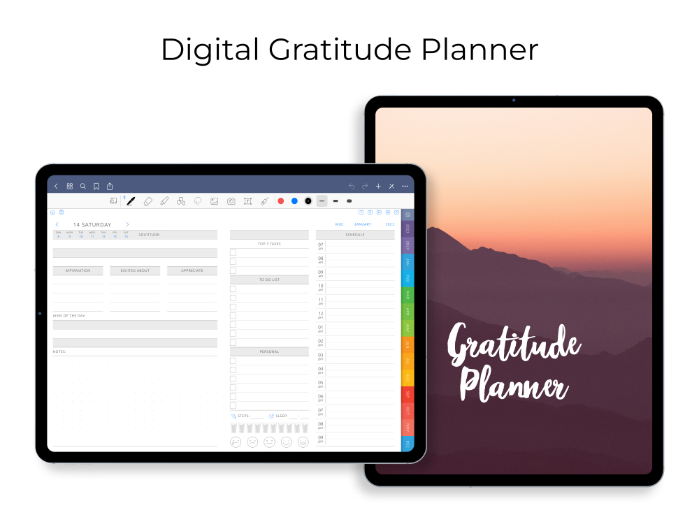 Digital Gratitude Planner