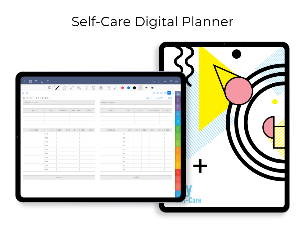 Digital Note Self-Care Planner