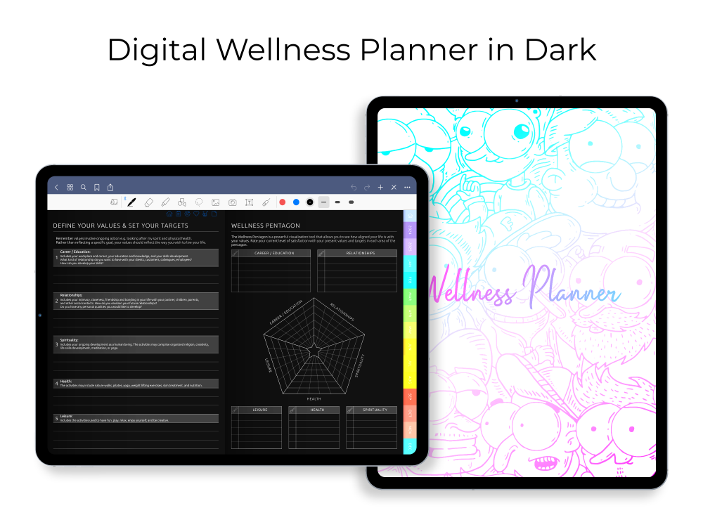 Digital Wellness Planner [Dark]