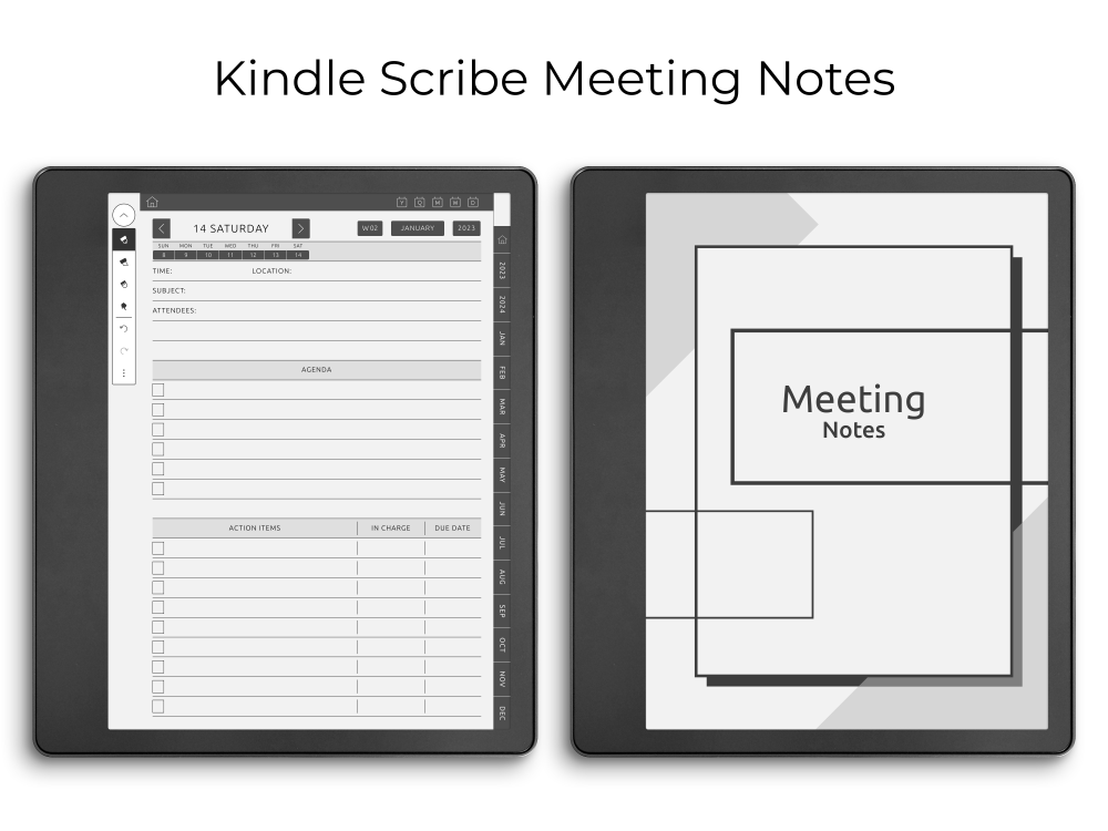 Kindle Scribe Daily Meeting Notes