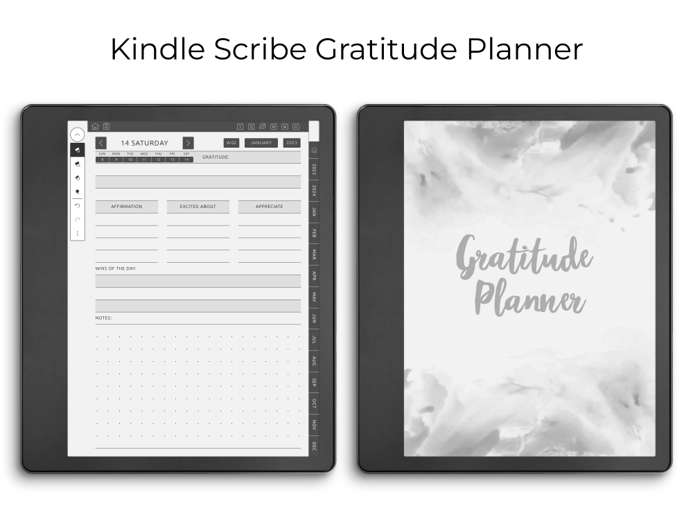Kindle Scribe Gratitude Planner