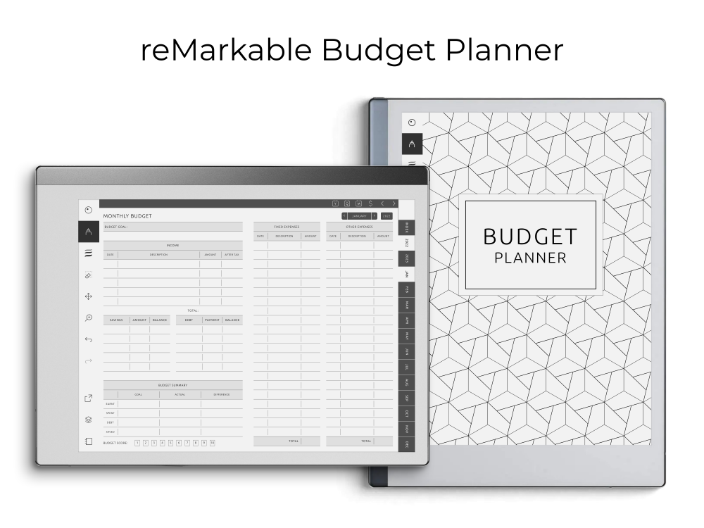reMarkable Budget Planner