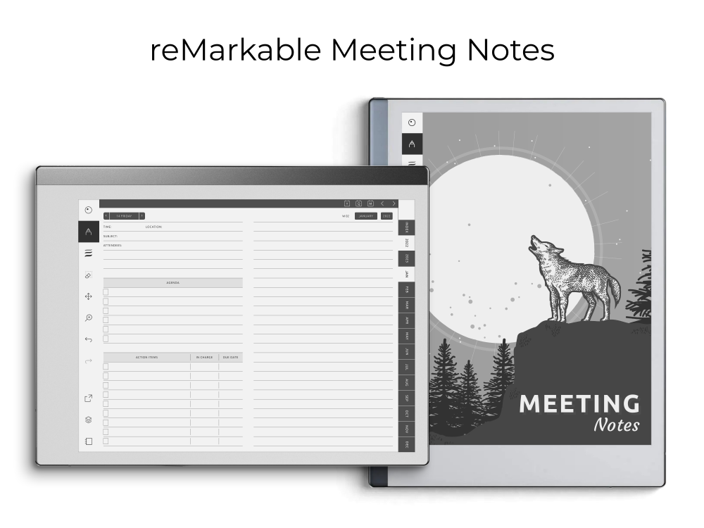 reMarkable Meeting Notes for GoodNotes, Notability, Noteshelf