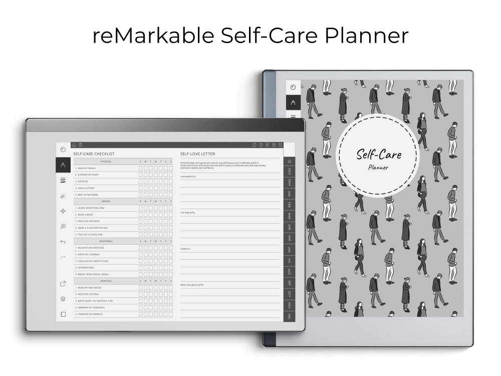 reMarkable Note Self-Care Planner