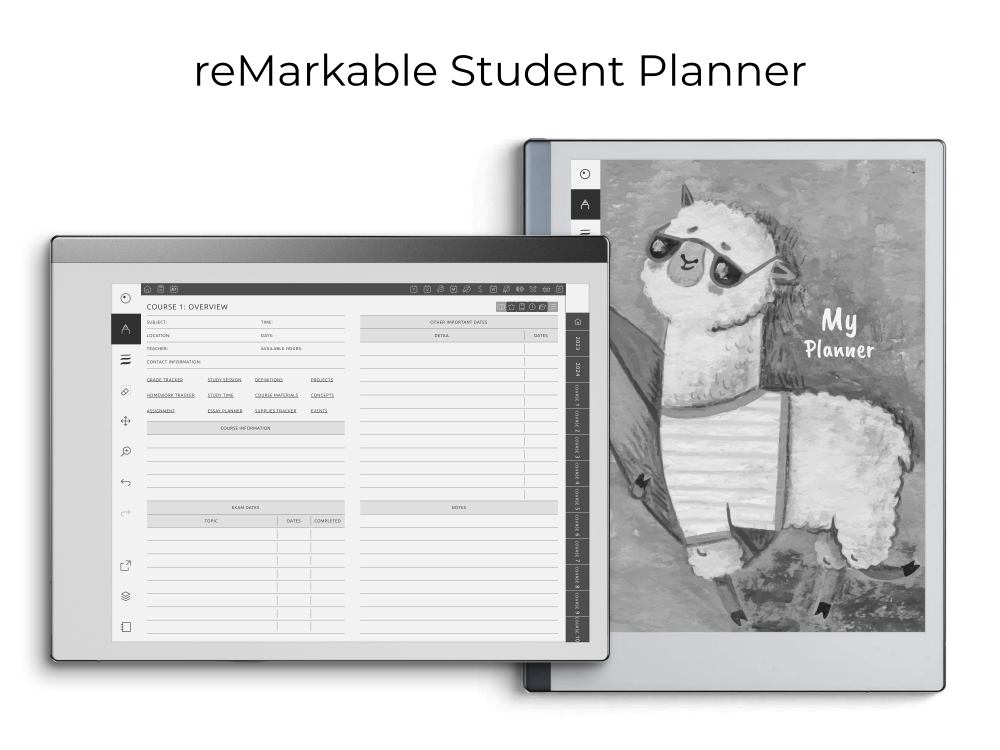reMarkable Student Planner