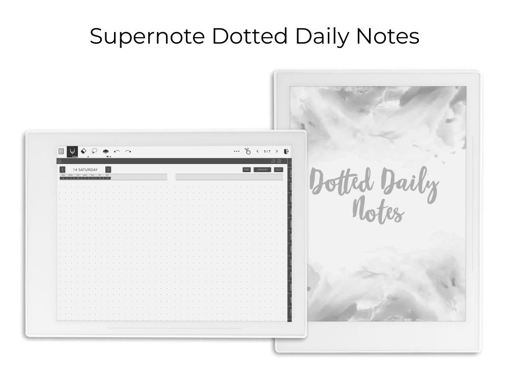 Supernote Dotted Daily Notes