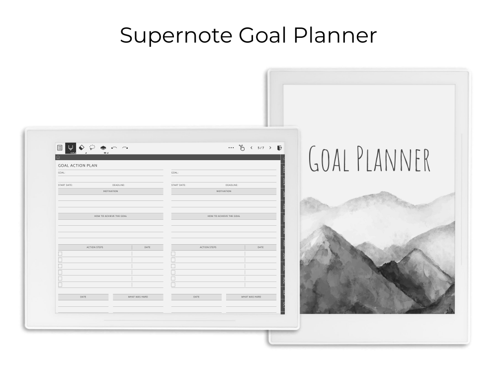 Supernote Goal Planner