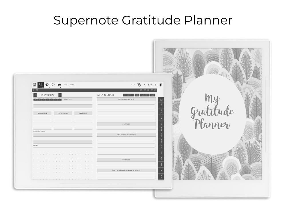 Supernote Gratitude Planner