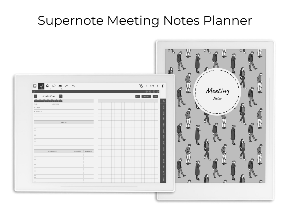 Supernote Meeting Notes Book