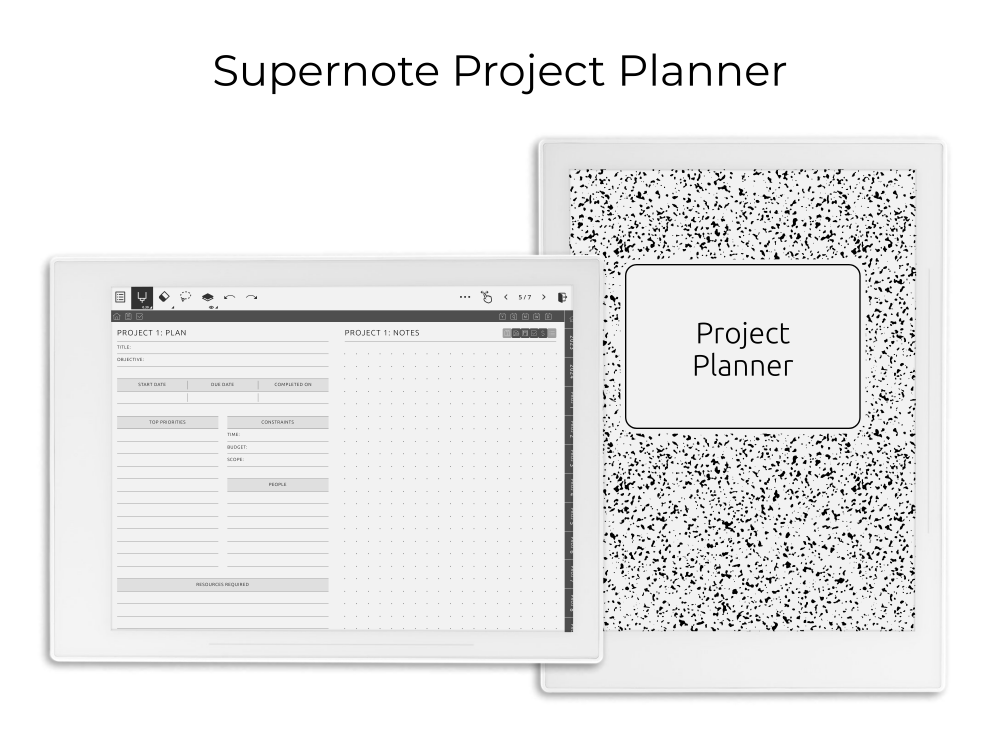 Supernote Project Planner