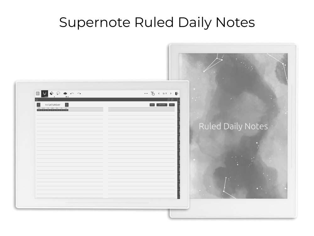 Supernote Ruled Daily Notes