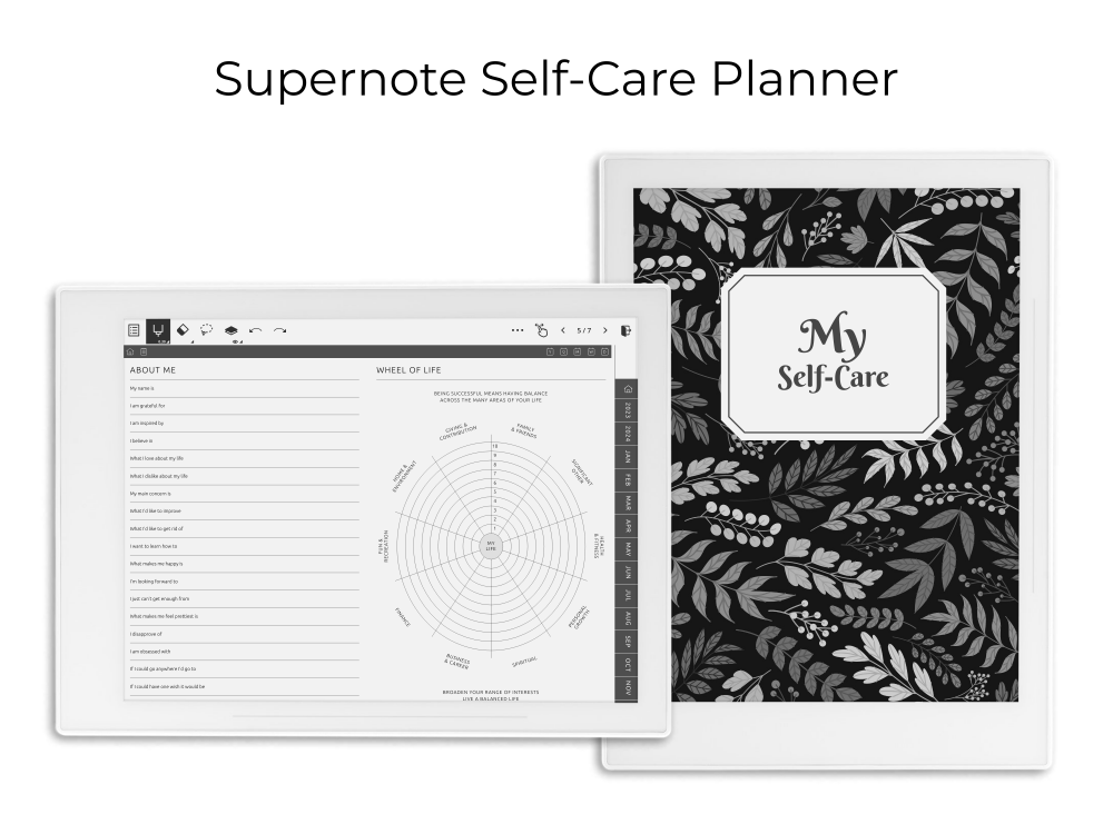 Supernote Self-Care Planner