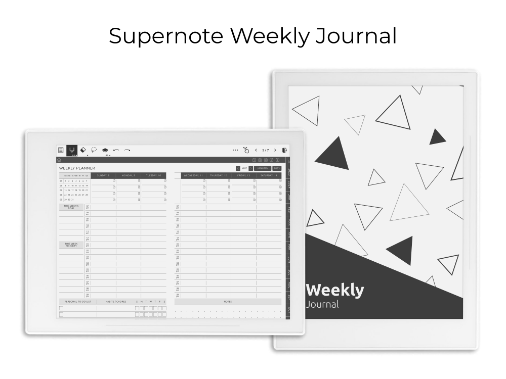 Supernote Weekly Journal