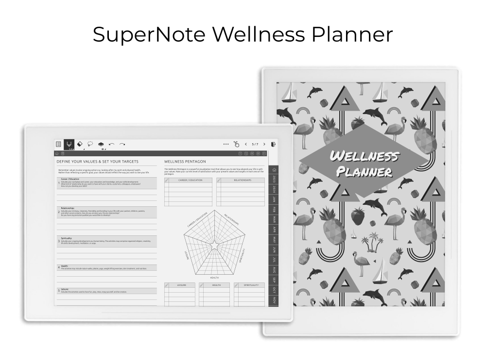 Supernote Wellness Planner