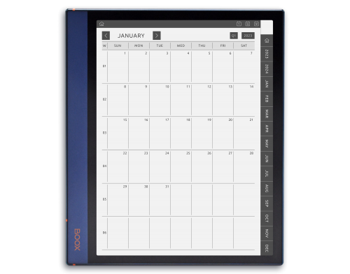 ONYX BOOX - Monthly Planner