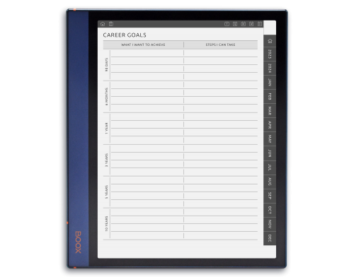 BOOX Note Life Planner