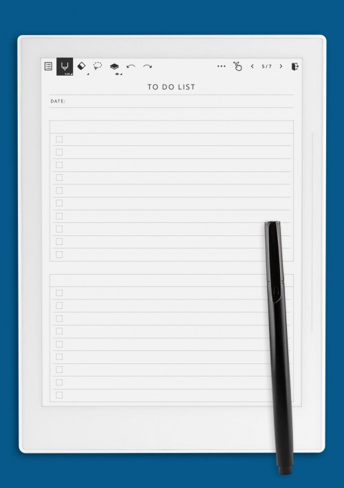 Daily To Do List - Original Style for Supernote