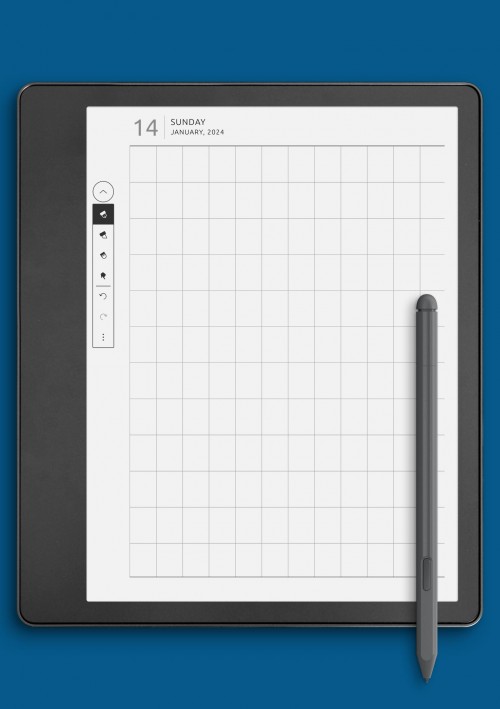 Kindle Scribe Daily Square Template