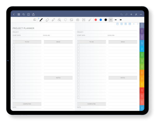 GoodNotes Project Planner